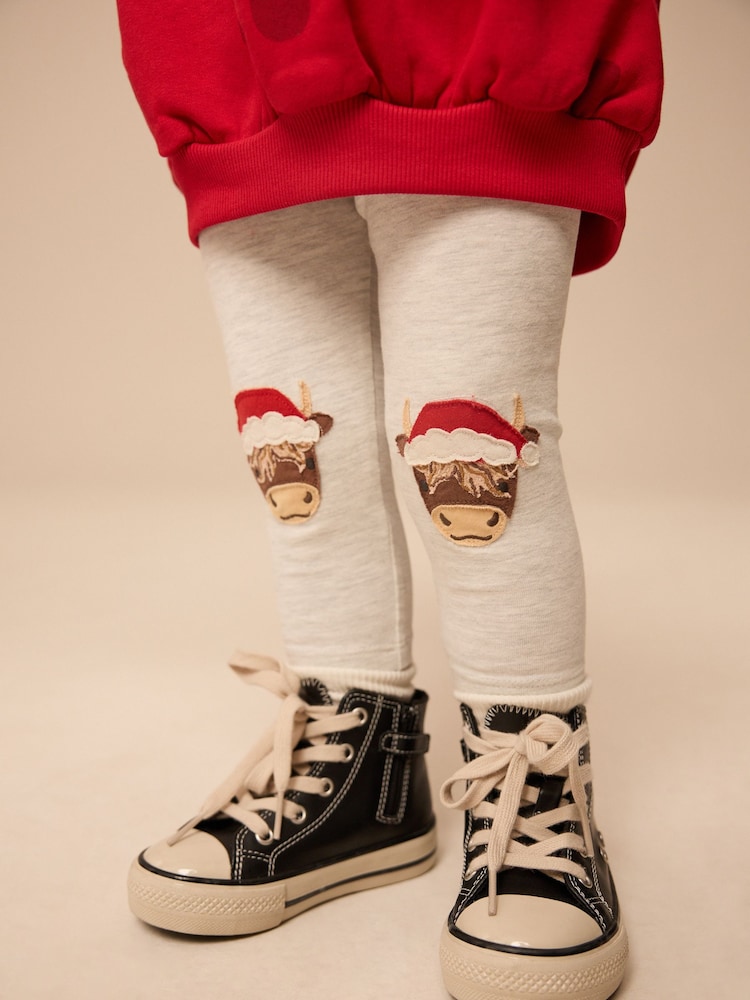 Red Hamish Christmas Sweatshirt and Leggings Set (3mths-7yrs) - Image 3 of 8