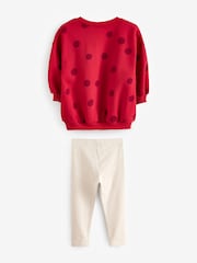Red Hamish Christmas Sweatshirt and Leggings Set (3mths-7yrs) - Image 6 of 8