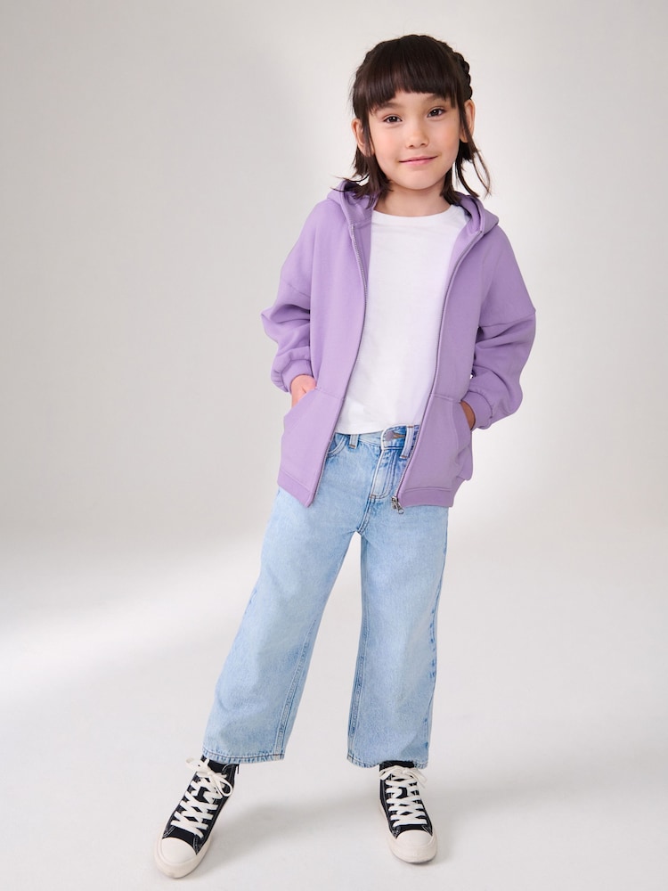 Purple Zip Through Hoodie (3-16yrs) - Image 2 of 7