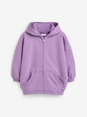 Purple Zip Through Hoodie (3-16yrs) - Image 6 of 7