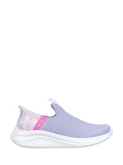 Skechers Purple Ultra Flex 3.0 Slip In Colour Wild Trainers - Image 3 of 3