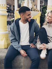 Gym + Coffee Blue Mens Sierra Zip Hoodie - Image 1 of 7