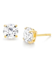 Beaverbrooks 9ct Gold Cubic Zirconia Stud Earrings - Image 1 of 4