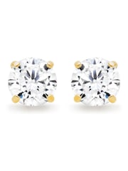 Beaverbrooks 9ct Gold Cubic Zirconia Stud Earrings - Image 2 of 4