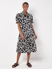 Apricot Black Pebble Tiered Dress - Image 3 of 5
