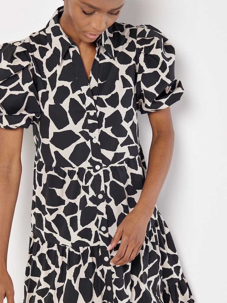Apricot Black Pebble Tiered Dress - Image 5 of 5 Apricot Black Pebble Tiered Dress - Image 5 of 5