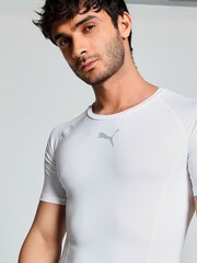 Puma White Mens LIGA Baselayer Short Sleeve T-Shirt - Image 3 of 6