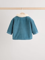 Teal Blue Baby Shirt And Trousers 100% Cotton Set 3 Piece (0mths-2yrs) - Image 4 of 15