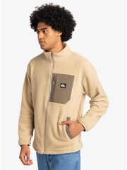 Quiksilver Cream Clean Coast Borg Full Zip Fleece Jacket - Image 1 of 6