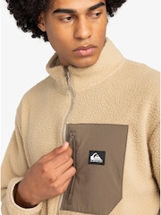 Quiksilver Cream Clean Coast Borg Full Zip Fleece Jacket - Image 5 of 6