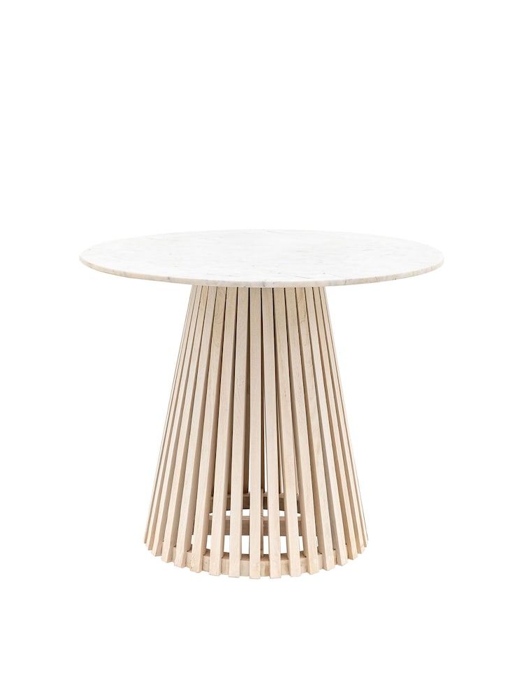 Gallery Home Natural Oujda Marble Round Dining Table - Image 6 of 6