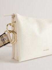 Ted Baker White Branded Webbing Delphia Cross-Body Bag - Image 4 of 6