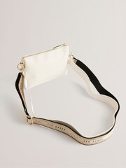 Ted Baker White Branded Webbing Delphia Cross-Body Bag - Image 5 of 6