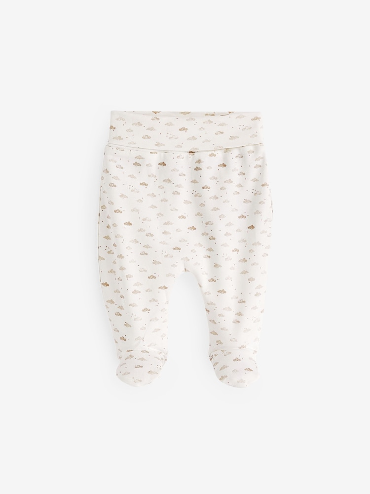 Mamas & Papas Cream 100% Cotton Welcome To The World Bodysuit And Legging Set 2 Piece - Image 4 of 4