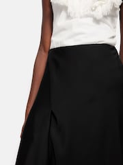 Jigsaw Black Satin Bias Asymmetric Skirt - Image 6 of 6