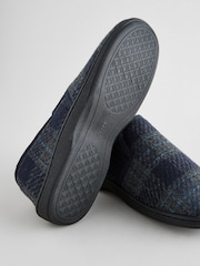 Navy Blue Checked Slippers - Image 4 of 6