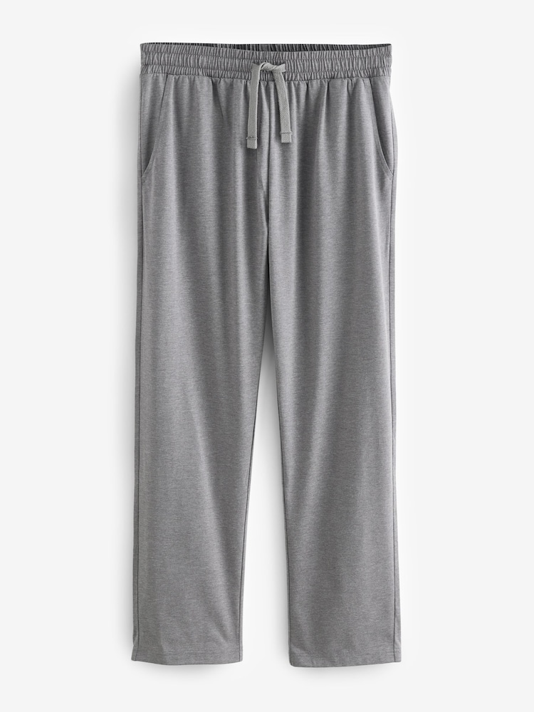 כחול כהה/אפור - שוליים פתוחים - Lasting Fresh Rich Pyjama Bottoms 2 Pack - Image 11 of 14