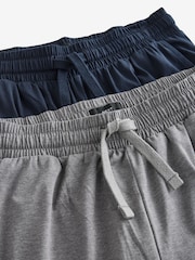 Navy Blue /Grey Open Hem Lasting Fresh Rich Pyjama Bottoms 2 Pack - Image 14 of 14