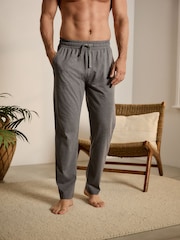 Navy Blue /Grey Open Hem Lasting Fresh Rich Pyjama Bottoms 2 Pack - Image 2 of 14