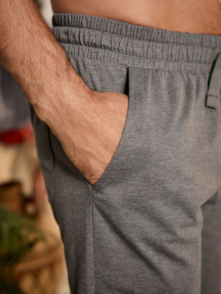 כחול כהה/אפור - שוליים פתוחים - Lasting Fresh Rich Pyjama Bottoms 2 Pack - Image 9 of 14