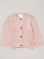 Rock-A-Bye Baby Boutique Cosy 100% Cotton Knit Cardigan - Image 1 of 3