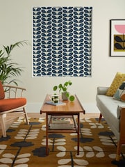 Orla Kiely Whale Blue Botanica Stem Made to Measure 100% Cotton Roman Blinds - Image 5 of 6