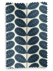 Orla Kiely Whale Blue Botanica Stem Made to Measure 100% Cotton Roman Blinds - Image 6 of 6