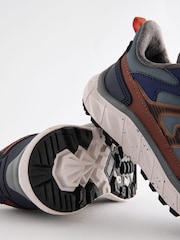 Blue Warm Lined Elastic Lace Trainers - Image 3 of 5
