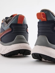 Blue Warm Lined Elastic Lace Trainers - Image 4 of 5