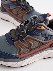 Blue Warm Lined Elastic Lace Trainers - Image 5 of 5