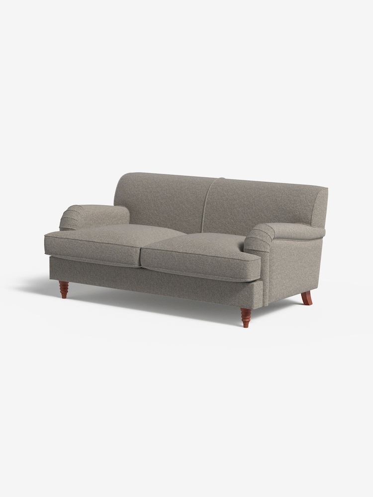 MADE.COM Basket Weave Pumice Grey Orson 2 Seater Sofa - Image 1 of 3