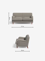MADE.COM Basket Weave Pumice Grey Orson 2 Seater Sofa - Image 3 of 3
