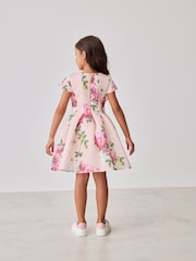 Baker by Ted Baker Navy Floral Airtex Scuba Dress - Image 2 of 9