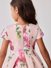 Baker by Ted Baker Navy Floral Airtex Scuba Dress - Image 4 of 9