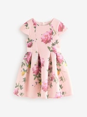 Baker by Ted Baker Navy Floral Airtex Scuba Dress - Image 5 of 9