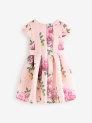 Baker by Ted Baker Navy Floral Airtex Scuba Dress - Image 6 of 9