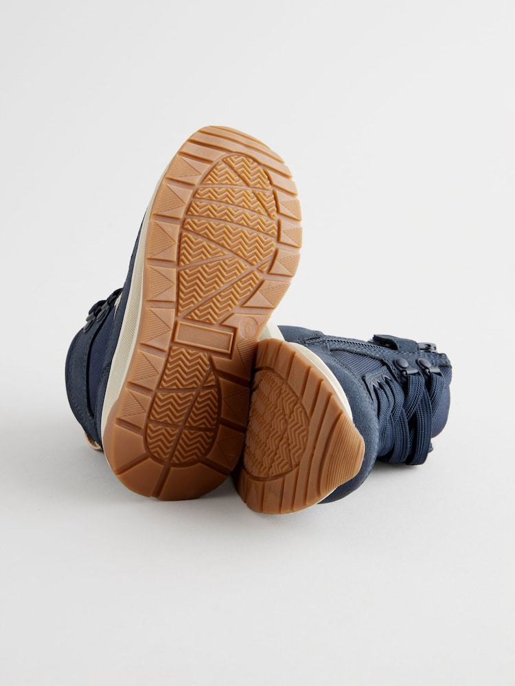 Navy Water Repellant Zip Walker Boots - Image 6 of 6