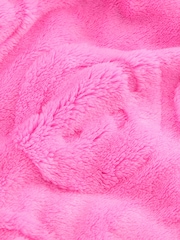 Pink Happy Face Jacquard Fleece Hooded Blanket (3-16yrs) - Image 8 of 8