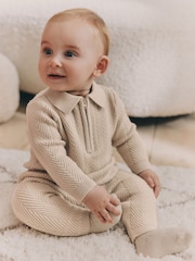 Neutral Baby Knitted Jumper and Leggings Set (0mths-2yrs) - Image 1 of 16