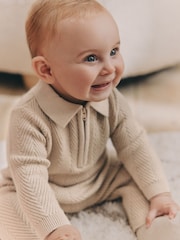 Neutral Baby Knitted Jumper and Leggings Set (0mths-2yrs) - Image 6 of 16