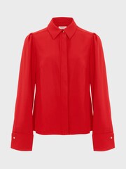 Hobbs Red Verity Blouse - Image 6 of 6