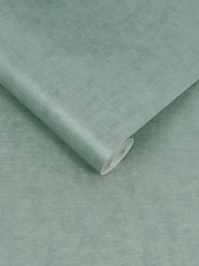 Graham & Brown Blue Organdy Silk Wallpaper Sample - Image 3 of 3