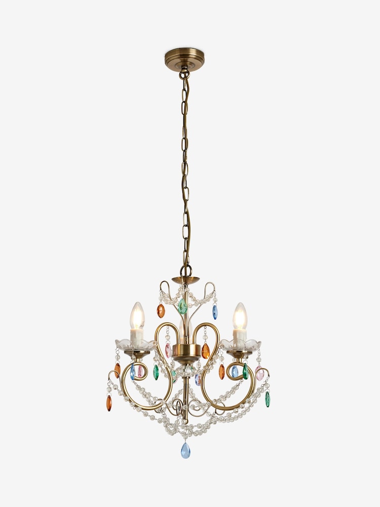 Shabby Chic by Rachel Ashwell® Brass Cordelia Small Chandelier - Image 4 of 4 Shabby Chic by Rachel Ashwell® Brass Cordelia Small Chandelier - Image 4 of 4