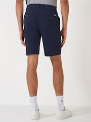 Crew Clothing Blue Classic Bermuda Cotton Stretch Chino Shorts - Image 2 of 4
