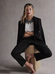 Black Tabitha Simmons Elizabeth Jewelled Necklace - Image 5 of 8
