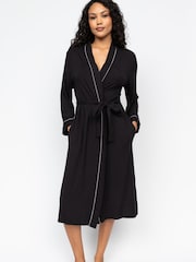 Cyberjammies Black Long Jersey Dresssing Gown - Image 2 of 4