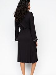 Cyberjammies Black Long Jersey Dresssing Gown - Image 3 of 4