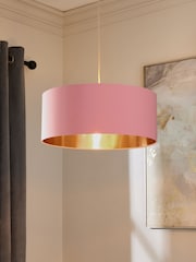 Pink Rico Easy Fit Shade Drum Ceiling Light - Image 1 of 4