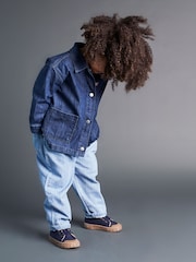 KIDLY Blue Denim 100% Cotton Overshirt - Image 1 of 6