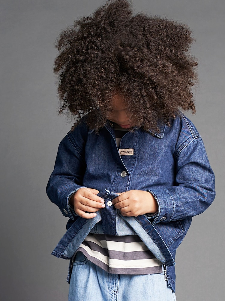 KIDLY Blue Denim 100% Cotton Overshirt - Image 2 of 6